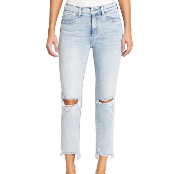 PISTOLA Denim - NEW PISTOLA monroe high rise cigarette jean in dune distressed